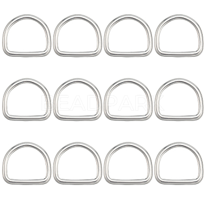 304 Stainless Steel D Rings STAS-CP0001-05C-1