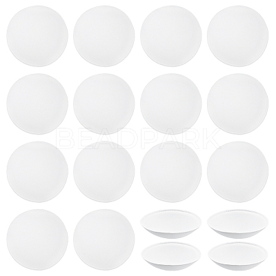 9 Pairs Polyester Round Bra Pads Inserts FIND-BC0019-24C-1