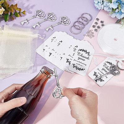 DIY Heart with Word Love Beer Bottle Opener Keychain Making Kit DIY-CA0004-99-1