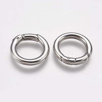 Tarnish Resistant 304 Stainless Steel Spring Gate Rings STAS-K171-50P-1