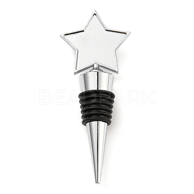 Alloy Wine Bottle Stopper Cabochon Settings AJEW-Z016-02C-P-1