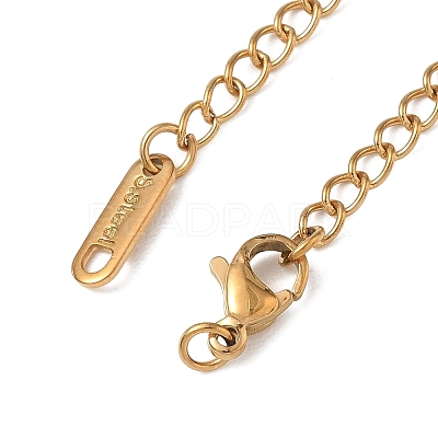 201 Stainless Steel Curb Chain Extender SA-CBA0FDA-01G-12-1