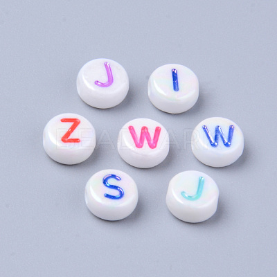 Opaque White Acrylic Beads MACR-S273-46-1