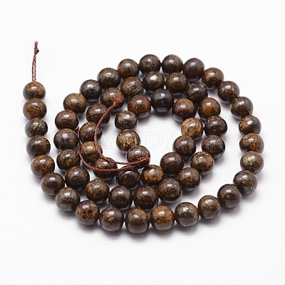 Natural Bronzite Bead Strands G-D840-57-10mm-1