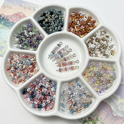 Transparent Glass Seed Beads FIND-U017-18B-1