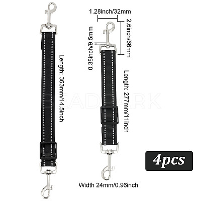 Adjustable Reflective Polyester Pet Leashes AJEW-WH0314-194-1