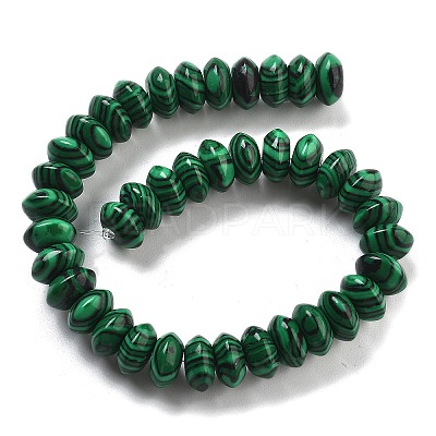 Synthetic Malachite Beads Strands G-P559-A04-02-1