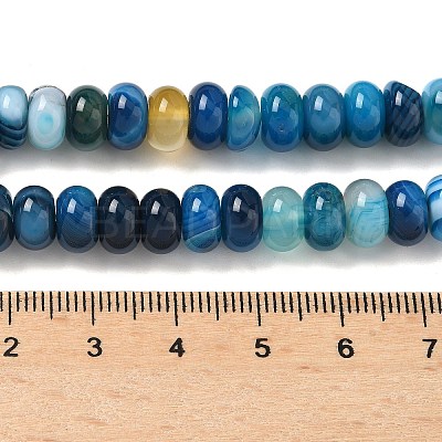 Natural Banded Agate Beads Strands G-F790-I01-01I-1