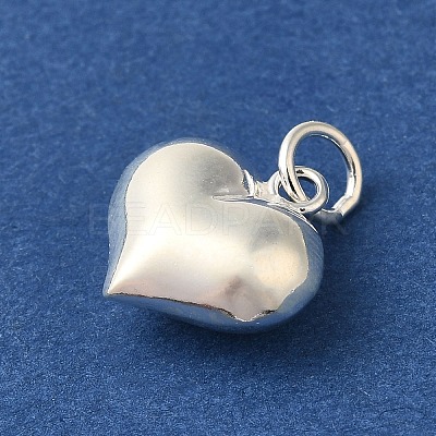 925 Sterling Silver Heart Charms with Jump Rings FIND-U013-05S-02-1