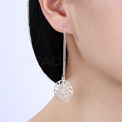 Trendy Brass Threader Earrings EJEW-BB21073-1