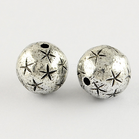 Round Antique Acrylic Beads LS-PACR-S208-57AS-1