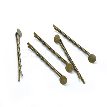 Iron Hair Bobby Pin Findings X-IFIN-L032-06AB-NF-1