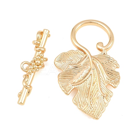 Brass Toggle Clasps KK-CBA7BFE-08G-1