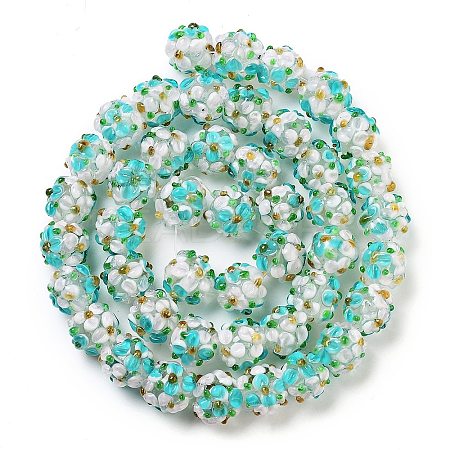 Handmade Lampwork Beads Strands LAMP-N021-015A-12-1