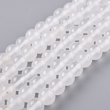 Natural White Jade Beads G-G766-B-38-1