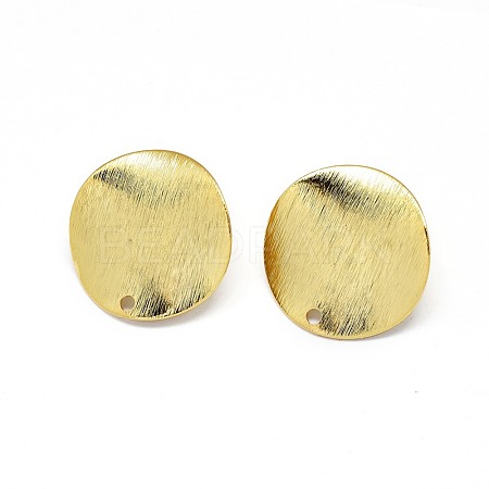 Brass Stud Earrings Findings KK-O123-B-1