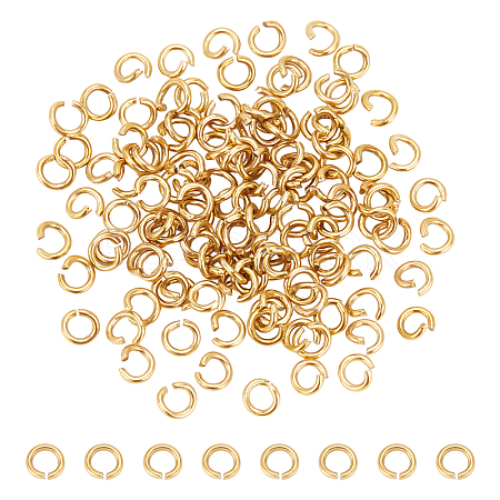 120Pcs 304 Stainless Steel Open Jump Rings STAS-UN0060-83A-1