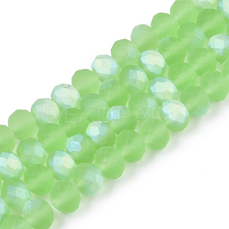 Transparent Glass Beads Strands EGLA-A044-T8mm-MB09-1