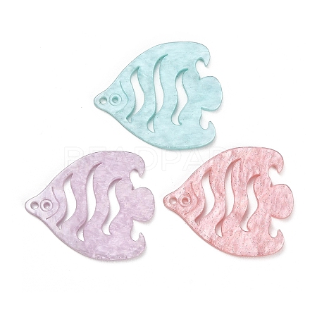 Opaque Acrylic Pendants AC-CBA2708-02-1