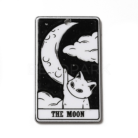 Tarot Theme Printed Acrylic Pendants MACR-G061-04B-1
