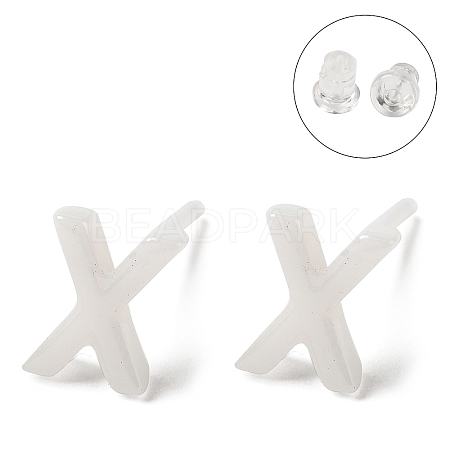 Hypoallergenic Bioceramics Zirconia Ceramic Stud Earrings EJEW-F340-04X-1