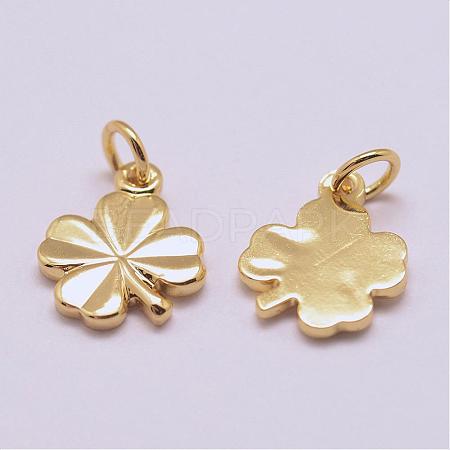 Brass Charms KK-G302-09G-NR-1