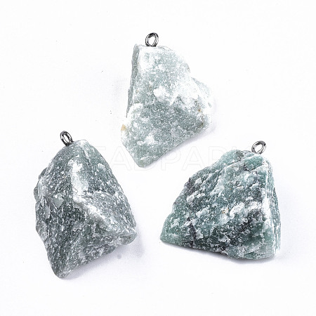 Natural Green Aventurine Pendants G-N332-022-04-1