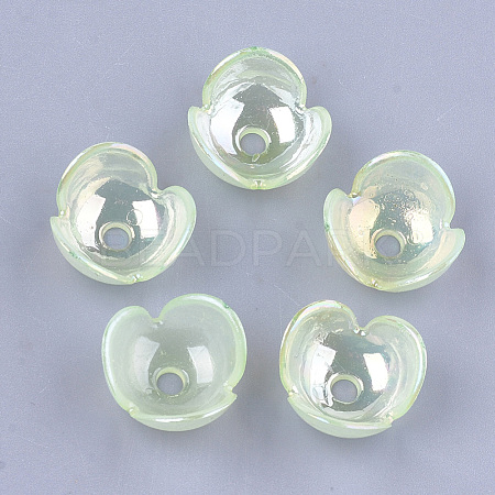 Transparent Acrylic Bead Caps TACR-T007-02A-1