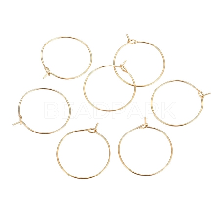 Ion Plating(IP) 316L Surgical Stainless Steel Hoop Earring Findings STAS-G130-03G-21MM-1