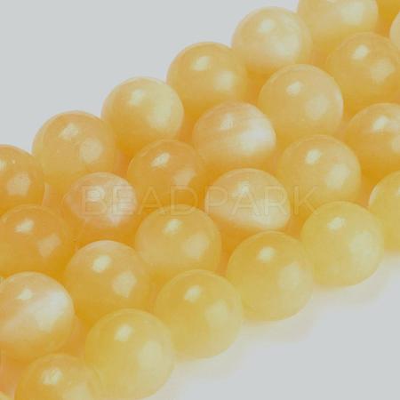 Natural Topaz Jade Beads Strands G-E266-11A-4mm-1