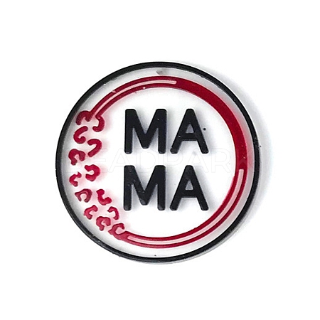 DIY Mother's Day Theme Flat Round Pendant Silicone Molds LS-SIMO-H010-02A-1