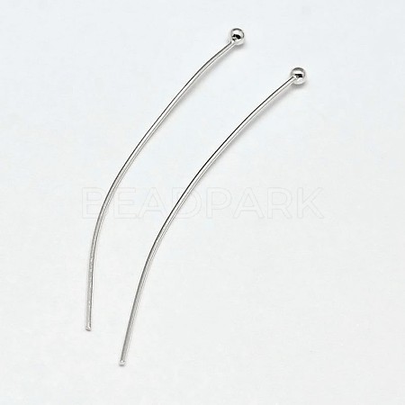 925 Sterling Silver Ball Head Pins STER-F018-03G-1