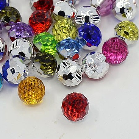 Acrylic Rhinestone Buttons BUTT-J005-M-1