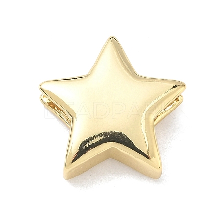 Star Brass Slide Charms LS-KK-P349-18A-G-1