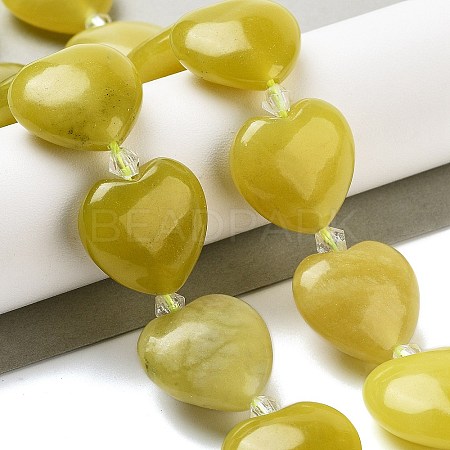 Natural Lemon Jade Beads Strands G-C150-A03-01-1