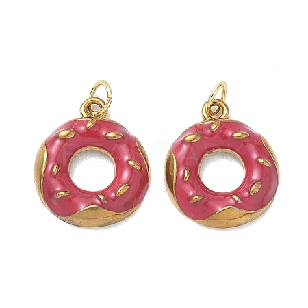 304 Stainless Steel Enamel Pendants STAS-K330-18G-1