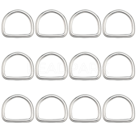 304 Stainless Steel D Rings STAS-CP0001-05C-1