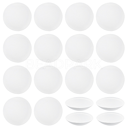9 Pairs Polyester Round Bra Pads Inserts FIND-BC0019-24C-1