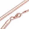 304 Stainless Steel Choker Necklaces and Bangles Jewelry Sets SJEW-L144-A02-RG-4