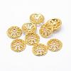 Brass Bead Caps KK-K185-53C-NR-1