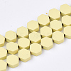 Spray Painted Non-magnetic Synthetic Hematite Beads Strands G-T116-03B-02-1