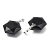 Faceted Synthetic Blue Goldstone Pendants G-F340-03M-2