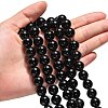 Synthetic Black Stone Beads Strands GSR12mmC044-2