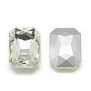 Pointed Back Glass Rhinestone Cabochons X-RGLA-T079-13x18mm-3