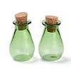 Glass Cork Bottles Ornament AJEW-O032-02C-1