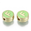 Alloy Enamel Beads X-ENAM-S122-028F-NR-2