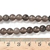 Natural Ice Obsidian Beads Strands G-P590-A03-6mm-01-3