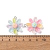 Transparent Resin Pendants RESI-A046-05C-4