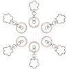18Pcs Alloy Keychain Clasps KEYC-SC0001-72P-6