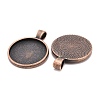 Tibetan Style Alloy Pendant Cabochon Settings LS-TIBE-R295-055R-FF-2